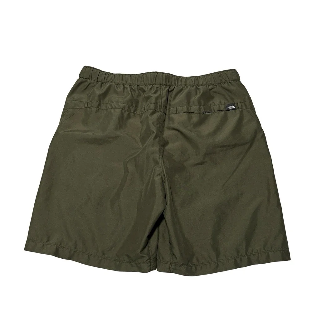 The North Face Men's Hiking Shorts Green Integrated Belt Outdoor Trail Sz L 36x8